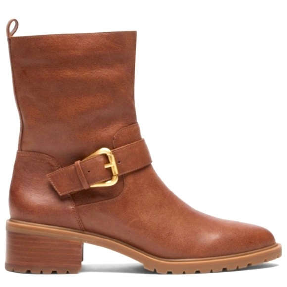 Sole Society Shoes - NWT Sole Society Genuine Leather Boots 8.5 Jorryn bootie brown soft lug sole